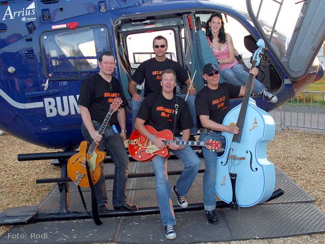 Rockabilly am Hubschrauber, Foto: Rodi_9986_640x480